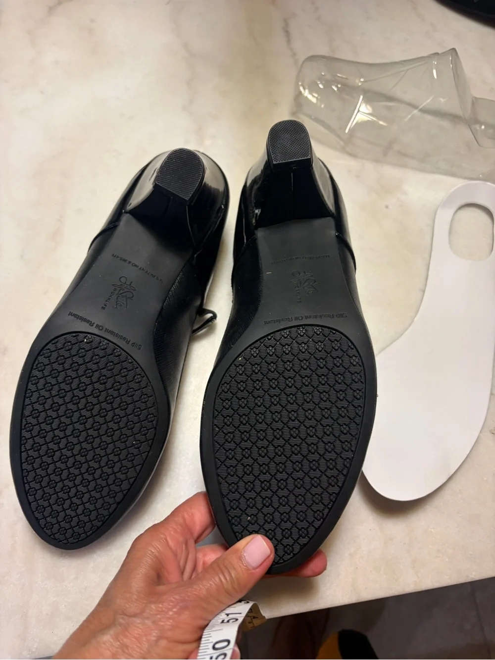 Life Stride Black Mary Jane Heel Pumps